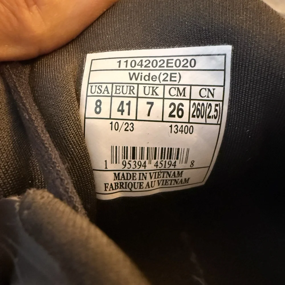 Brooks Glycerin GTS 21 Shoes Mens 8 EE Wide(2E) Triple Black Running 1104202E020